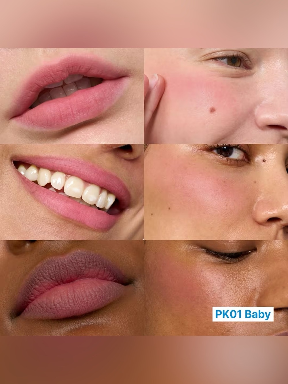 Fwee Baby Lip & Cheek Blurry Pudding Pot- soft pink, neutral undertone, matte